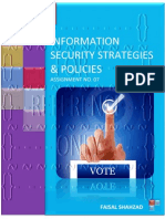 Information Security Strategies and Policies - Assignment No. 07