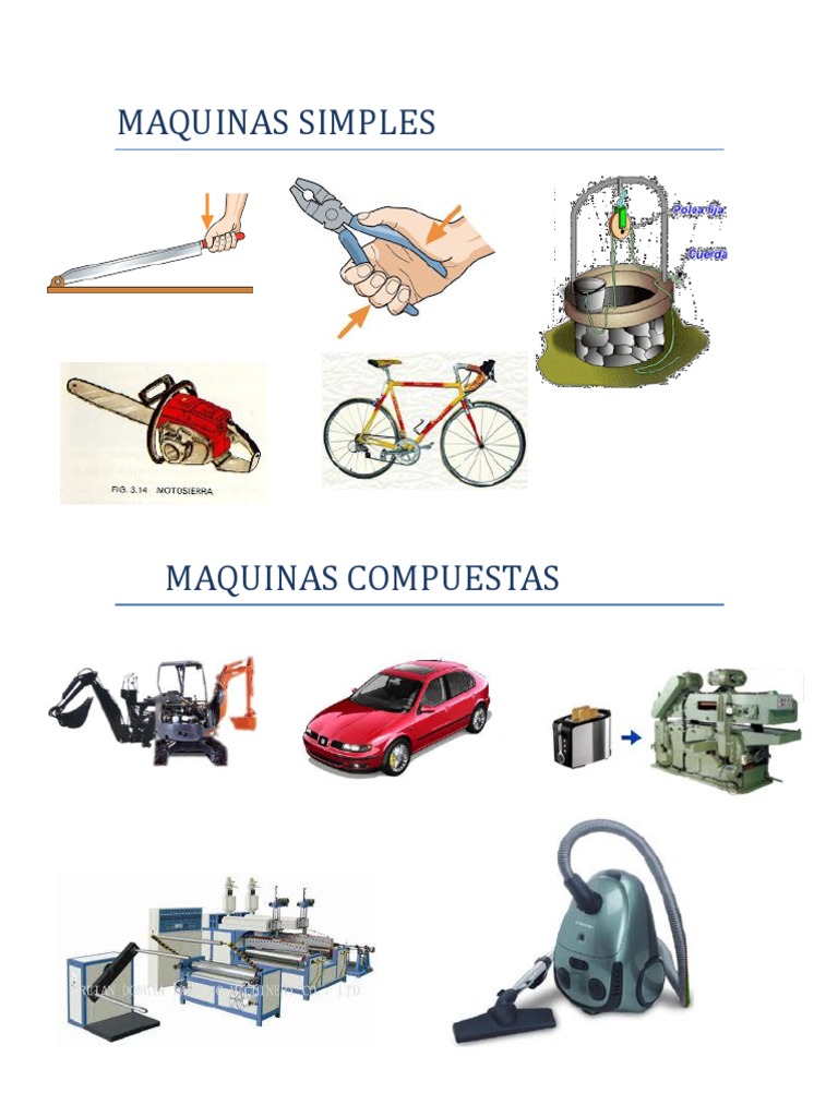 fecha límite Rechazo amplitud 5 Maquinas Simples 5 Maquinas Compuestas | PDF