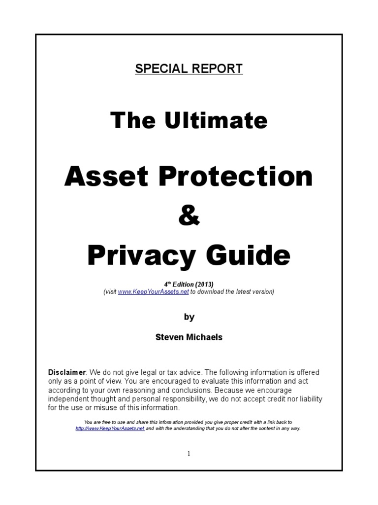 The Ultimate Asset Protection Guide Limited Liability Company Taxes