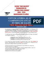 Convocatoria Campeonato Futbol Salon Exalumnos SANCA Form BB