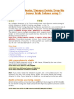 Add/Modify/Resize/Change/Delete/Drop/Re Name MS SQL Server Table Column Using T-SQL