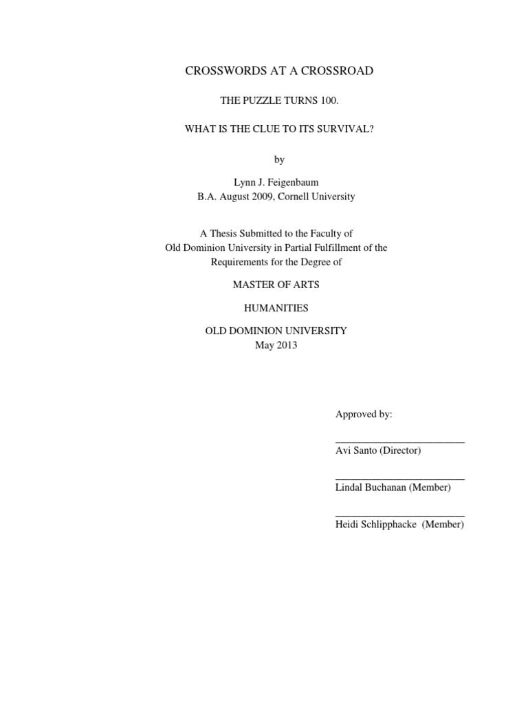 "Crosswords at A Crossroad The Puzzle Turns 100. What Is The Clue To
