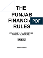 Punjab Financial Rules (PFR) Volume-1