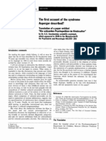 Translation of a Paper Entitled Die Schizoiden Psychopathien Im Kindersalten -GE Ssucharewa 1926-By S Wolff 1996