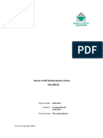 Review of HSE Building Ignition Criteria