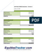 Compound Annual Growth Rate (CAGR) Calculators - Version 2