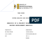 Analysis of A Project Using Model Driven Development Analysis