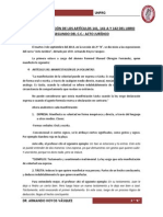 Acto Jurídico - Art. 141, 141-A y 142