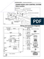 Power Door Lock Control System Parts Location