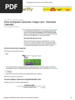 Download How to Bypass Cyberoam Usage Limit _ Download Unlimited by Kailash R Pillai SN209857794 doc pdf
