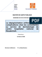 PDF MARIAM KEBE - La Depigmentation Artificielle Et Ses Complications Chez Les Consultantes Au Service de Dermatologie Du CHN