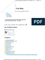 Configure Active Directory (AD) Synchronization For SharePoint 2010