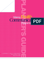 Making Health Communication Plans That Work
