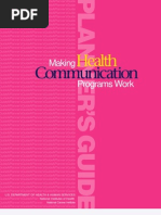 Making Health Communication Plans that Work