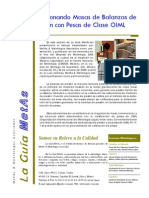 La Guia MetAs 08 11 Relacion Masas BPM Pesas Oiml PDF