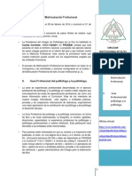 Colegio de Politólogos de La Paz. Circular Institucional #1 para La Matriculación y La Construcción de La Guía Profesional de Politólogos y Politólogas.