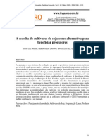 A Escolha de Cultivares de Soja Como Alternativa Para Beneficiar Produtores