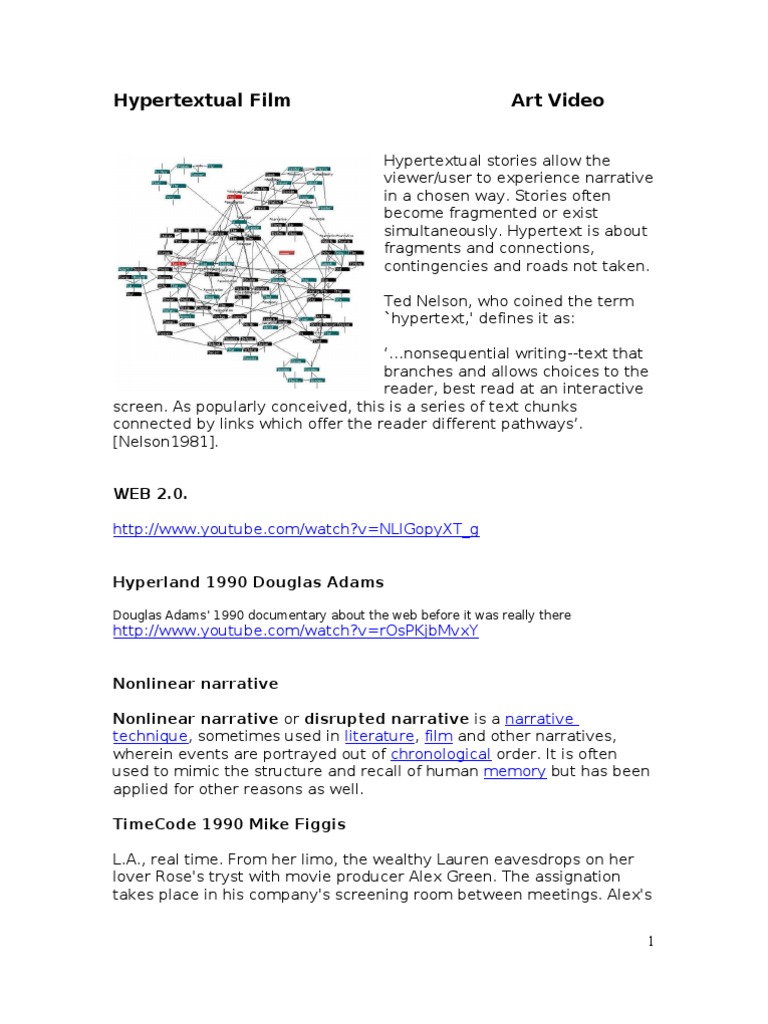 Understanding Hypertextual Film Narratives | PDF | Hypertext | Filmmaking