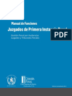 Manual de Funciones Juzgados de Primera Instancia Penal