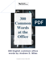 300 Common Words at the Office English to Spanish