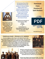 Franciscan Friars Informational Brochure