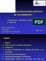 Curso Caracterizacion Estatica Yacimientos 6to Semestre PDF