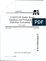 Radar Probabilidad de Deteccion Herramienta Matlab