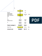 Steam Leak Calculation