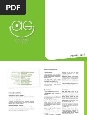Portfolio Gisela C Alestra Web Pdf Poster Diseno Grafico