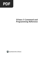 E Views Command Reference