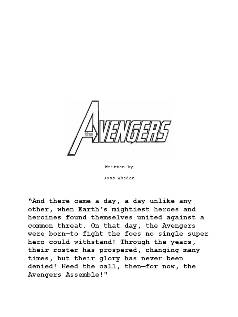 Marvel Avengers Script | The 10 Best Monologues In The MCU – OZIEH