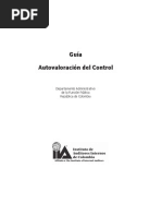 Guía autovaloración del control