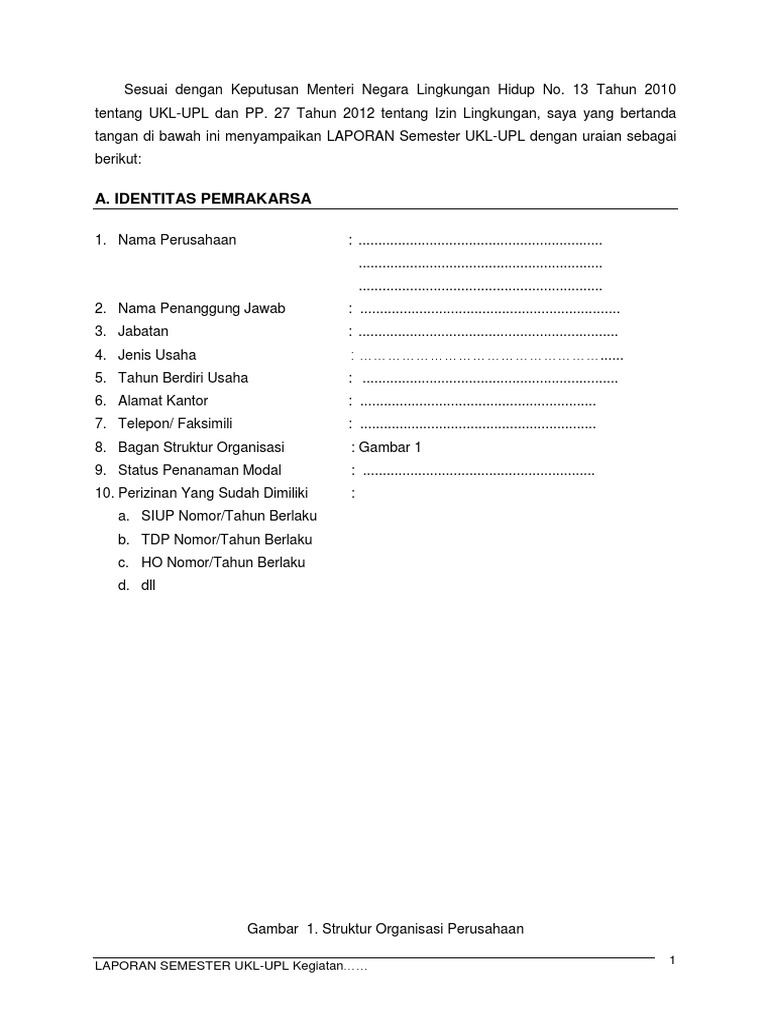 Ukl-Upl-Form-Laporan-Semester (Bengkel) | PDF | Teknologi & Rekayasa