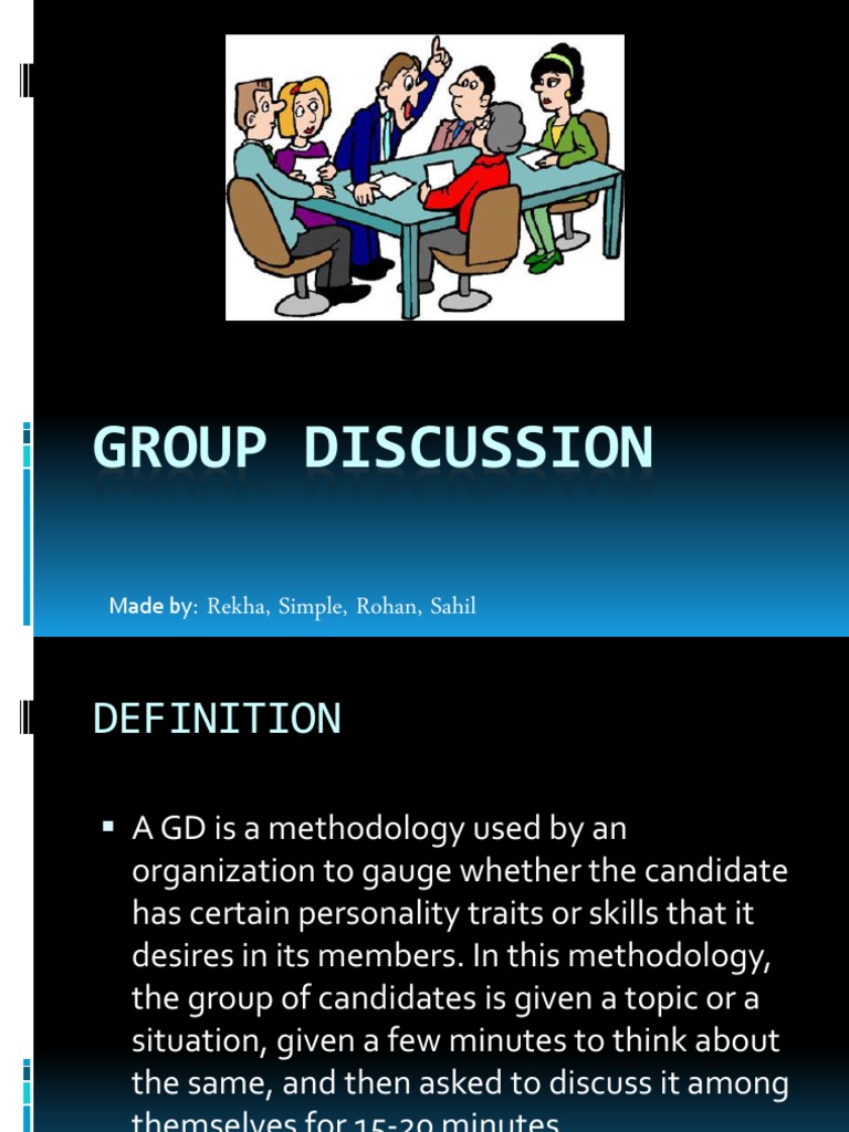 Group Discussion PDF Conversation Argument