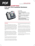 Megger MIT1020 2 - Datasheet