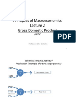 Principles of Macroeconomics Lecture 2 Cross Domestic Product