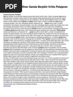 Kisi Kisi Soal Tes Kemampuan Berpikir Kritis Dan 