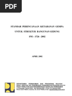 Download 12939689 SNI17262002 Standar an Ketahanan Gempa Untuk Struktur Bangunan Gedung by kiewozzy SN20993916 doc pdf