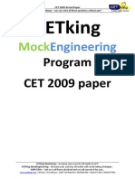 CET 2009 Actual Paper Revised 1.1