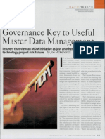 Governance Key to Useful Mdm
