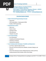 Core Java Training in Chennai Payilagam Syllabus