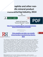 China Graphite and Other Non-Metallic Mineral Product Manufacturing Industry, 2014