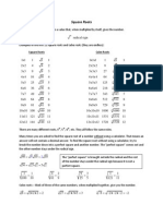 Learn About Square Roots