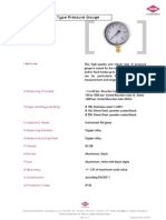 Industrial Pressure Gauge Dimensions