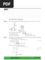 GATE EE 2007 With Solutions