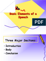 Basic Elements of A Speech