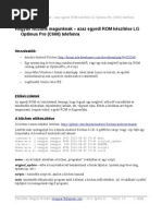 Download Hogyan Fozzunk Magunknak Azaz Egyedi ROM Keszitese LG Optimus Pro C660 Telefonra by tobbsincs SN209955257 doc pdf