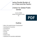 Double Burden of Malnutrition in South East Asia and The Pacific