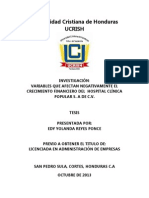 Factores que afectan el crecimiento financiero de un hospital