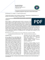 Molecular Docking Studies of Gloriosa Superba For Anti Cancer and Anti Tuberculosis